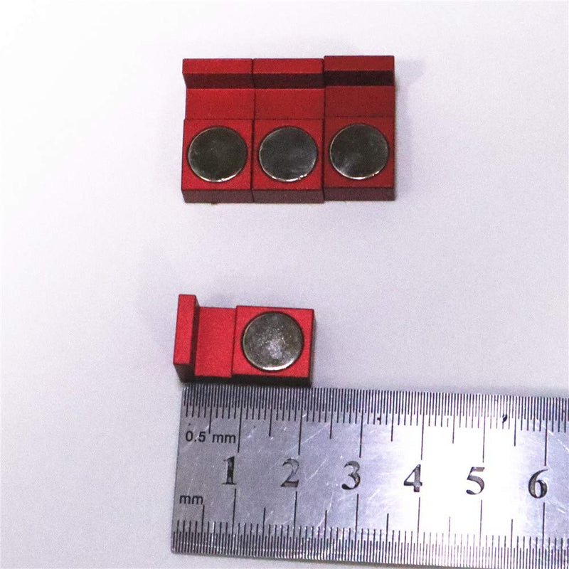 Magnetic Parallel Keepers, Holders. Vise, CNC,Kurt,Machinist Tools (Red) Red