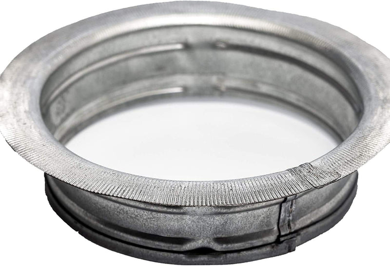 Vent Systems 8" Inch Air Vent Duct Connector Flange Straight Ventilation Pipe Metal Ducting Connector Plate For Cooling Heating Ventilation System HVAC 1 8'' Inch