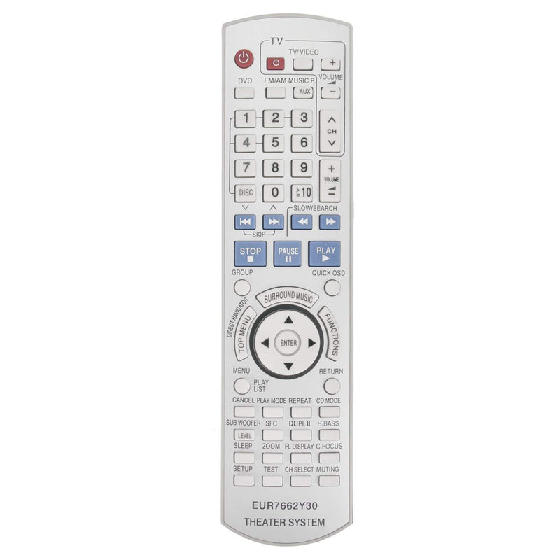 New EUR7662Y30 Replacement Remote Control fit for Panasonic DVD Receiver Home Theater Stereo System SA-HT740 SA-HT743 SA-HT940 SA-HT744 SA-HT740P SC-HT740 SC-HT940 SC-HT743 SC-HT744 SAHT743 SAHT940