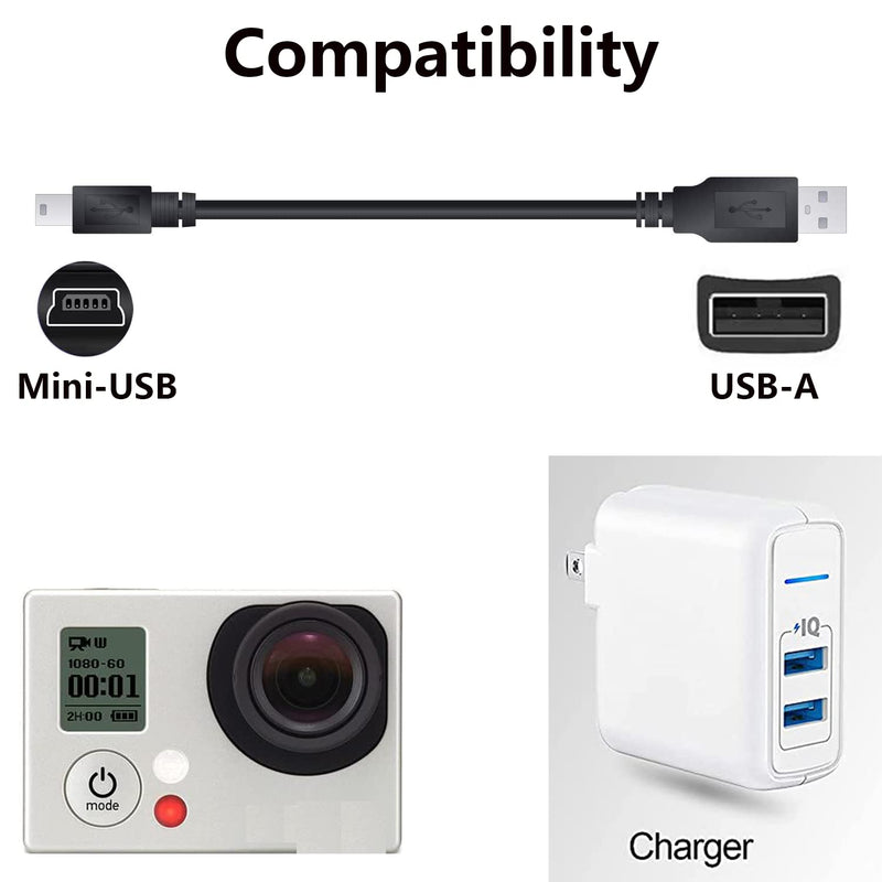 Replacement Camera Charger and Data Transfer Cord Compatible with Can-on Rebel PowerShot/T3i/PowerShot/EOS/DSLR/ELPH Digital Cameras and Vixia Camcorders (3.3FT) 3.3FT