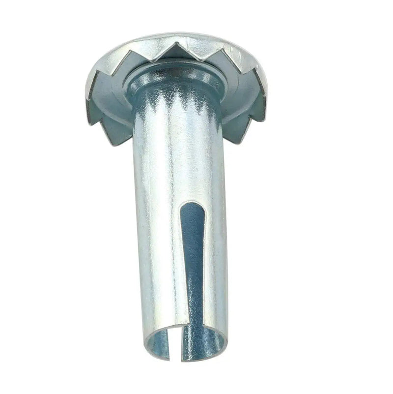 heyous 12PCS Caster Sockets 0.35" x 1.2" Metal Caster Stem Sleeve, Wheel Socket Furniture Insert Socket Type Mounting Stem for Stem Caster, Grip Ring Caster, Chair Legs