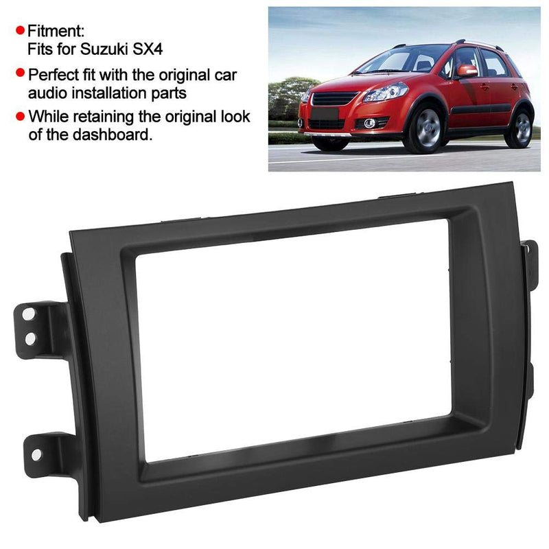 Car Stereo Frame,Radio Mount Frame Car DVD Radio Stereo Mounting Modification Trim Panel Fascia Frame Kit Fits for SX4