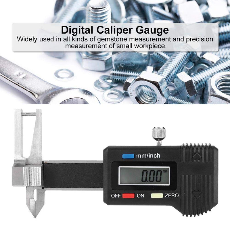 Electronic Digital Caliper,0~25mm Stainless Steel Portable Micro Triple Use Vernier Caliper Gauge Thickness Measuring Ruler,High Precision for Gemstone Measurement