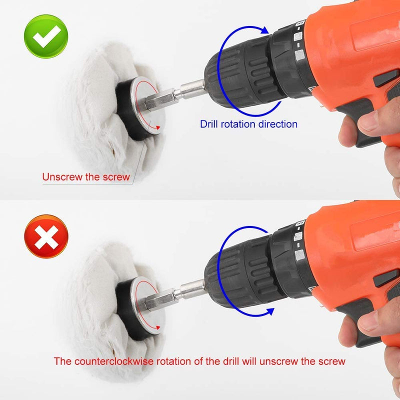 Buffing Polishing Wheel For Drill - 8Pcs Polishing Wheel Cone/Column/Mushroom/T-shaped Wheel Grinding Head With 1/4 Handle For Manifold / aluminum / stainless steel / chrome etc.