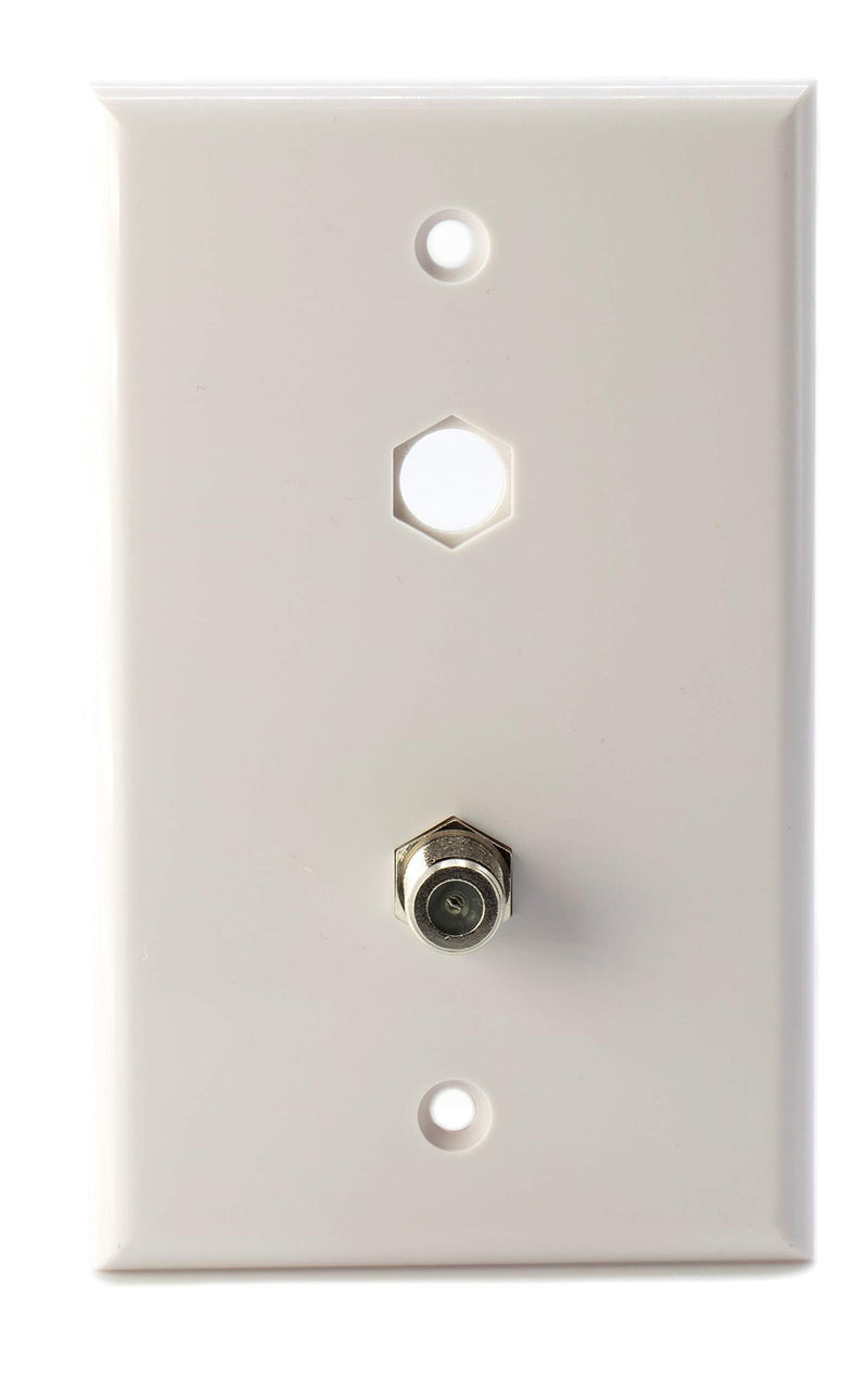 Cable Extension Coupler, with Washer and Nut - 10 Pack - Works with Wall Plates - Connects Two Coaxial Video Cables, for Coax F81 (Female to Female) 3GHz Satellite, CATV Silver