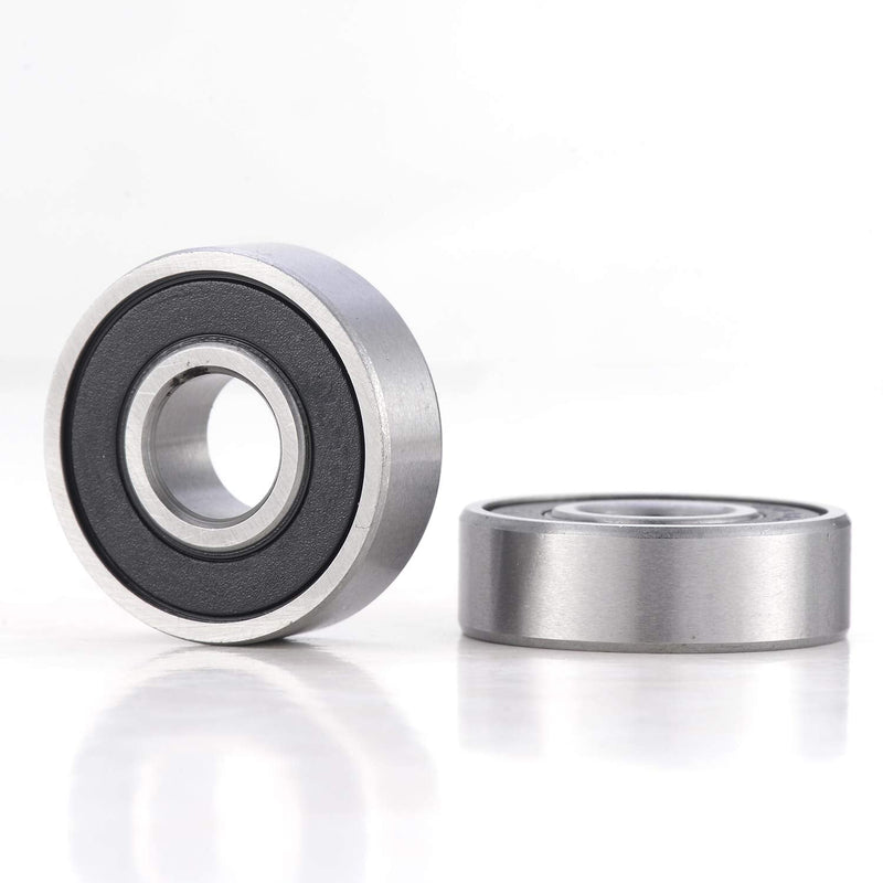 4 Pcs R8-2RS Bearings 1/2" ID x1-1/8" OD x 5/16" Thick Small Bearings Double Rubber Sealed Miniature Ball Bearing for Motor, Bicycle, DIY, Garden Machinery, etc. R8-2RS(1/2inchx1-1/8inchx5/16inch 4pcs)