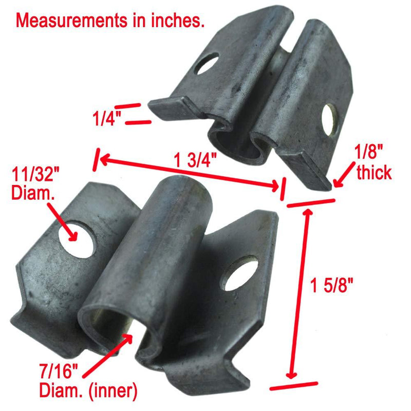 Corner Bracket Socket for 7/16-inch Caster Stem. Set of Four