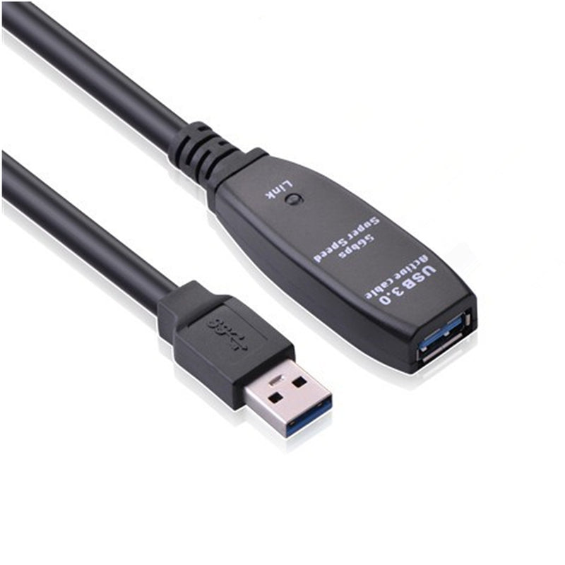 USB Extension Cable, TECHTOO 16 Feet (5 Meter) USB 3.0 Active Cable Repeater Cable Type A Male to A Female with Built-in Signal Booster Chips 16FT USB3.0