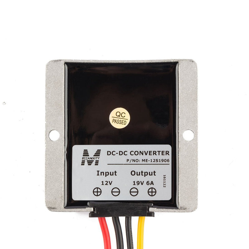 uxcell Power Voltage Converter DC12V Up to DC19V 6A 114W Waterproof Voltage Convert Transformer