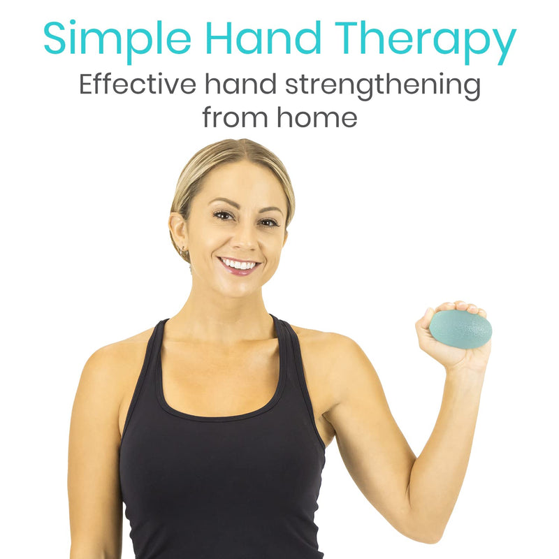 Vive Hand Squeeze Balls - Squishy Exercise Eggs Hand Therapy, Stress Relief, Arthritis & Grip Strength Therapy - Strength Trainer Equipment for Finger, Wrist, Carpal Tunnel - Squeezing Egg Trainer 4
