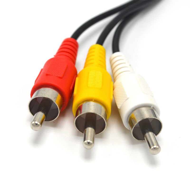 Xenocam 15FT RCA Audio/Video Composite Cable DVD/VCR/SAT Yellow/White/red connectors 3 Male to 3 Female 15 FT Male to 3 Female…