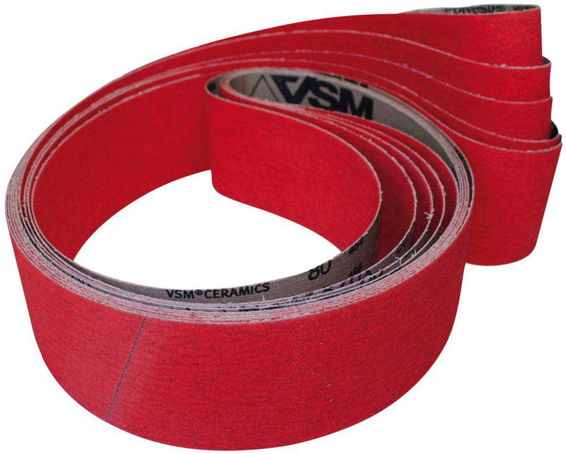 VSM 734801 abrasive cloth belt 50 x 2000 mm ceramic grain size 40 for titanium