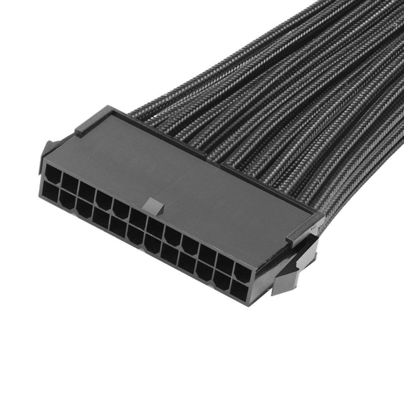 J&D ATX 24 Pin Motherboard Power Extension Cable, Male to Female 12 inch 12 inch / 30cm