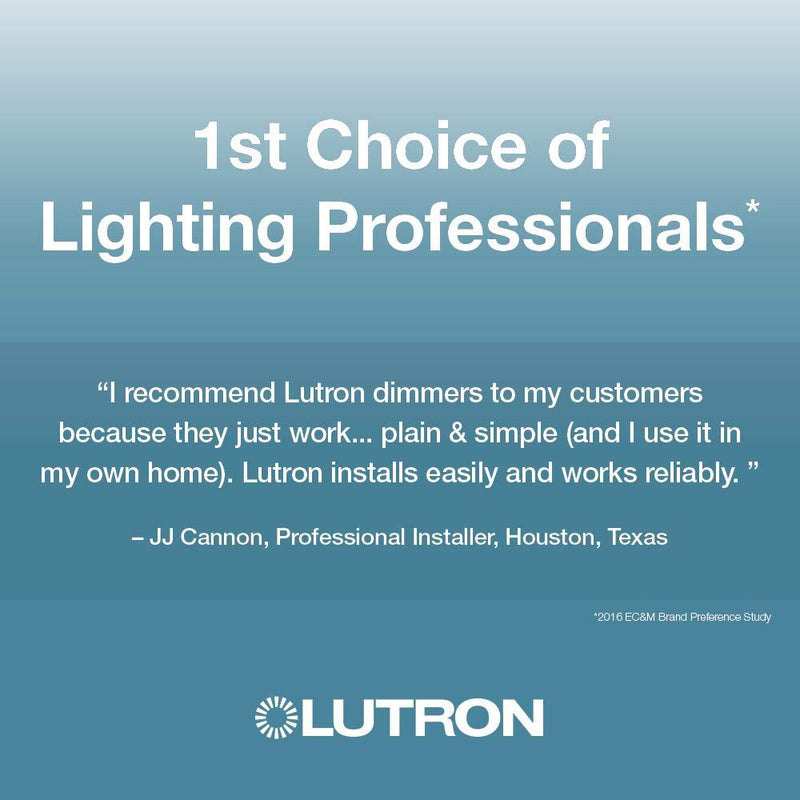 Lutron Maestro LED+ Dimmer for Dimmable LED, Halogen and Incandesent Bulbs | Single-Pole or Multi-Location | MACL-153M-AL | Almond 1 Pack