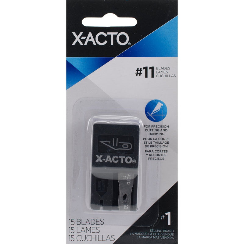 X-ACTO Nonrefillable Blade Dispenser, 15 per Pack (X411) #11 Knives Standard Packaging