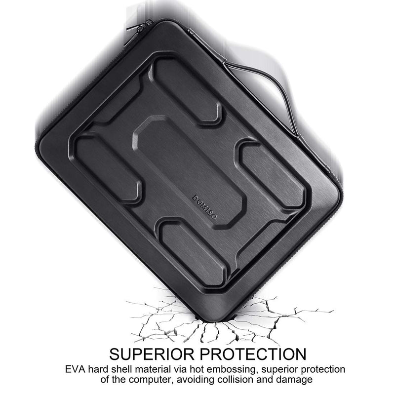DOMISO 17 inch Laptop Sleeve with Handle Shockproof Waterproof EVA Protective Case for 17.3" Dell Inspiron/MSI GS73VR Stealth Pro/HP Envy 17/LG Gram 17"/ROG Strix GL702VS 17.3 inch Black