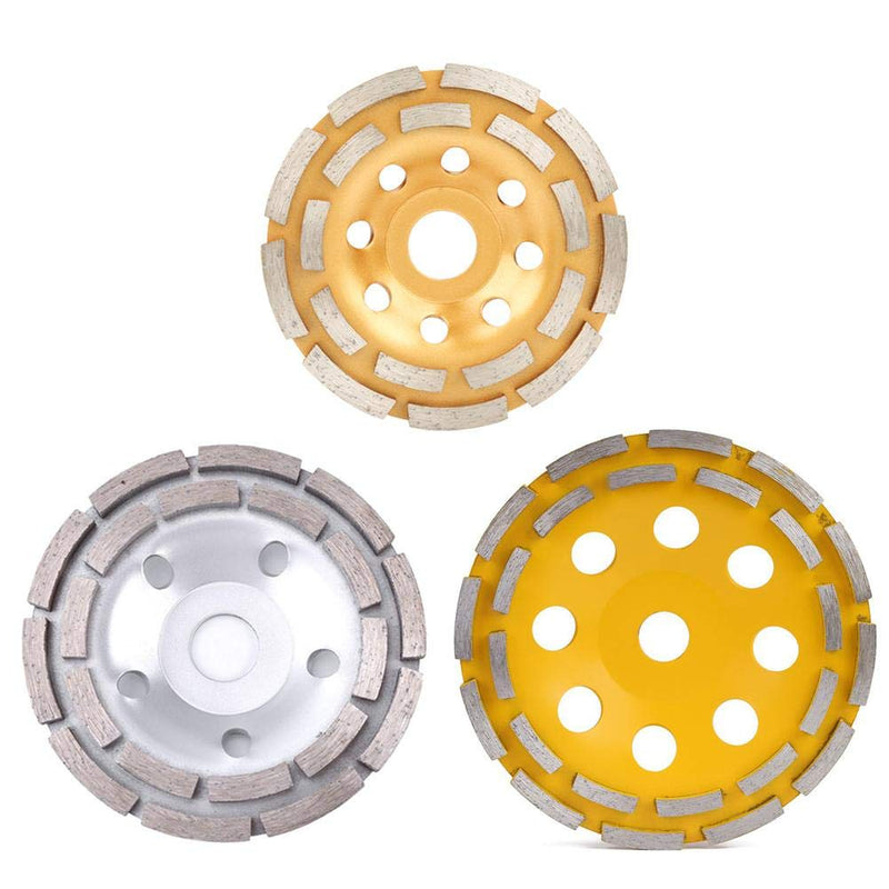 Diamond grinding disc 125mm x 20mm grinding cups Turbo diamond grinding disc double row for concrete granite marble natural stone screed, diamonds