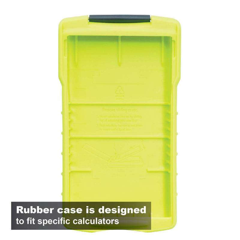 Calculated Industries 5022-5 Armadillo Gear Hard Protective Calculator Case in Lime Green