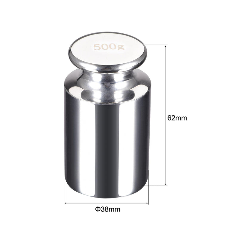 sourcing map Gram calibration weight 500G M2 precision steel chrome-plated for digital scales