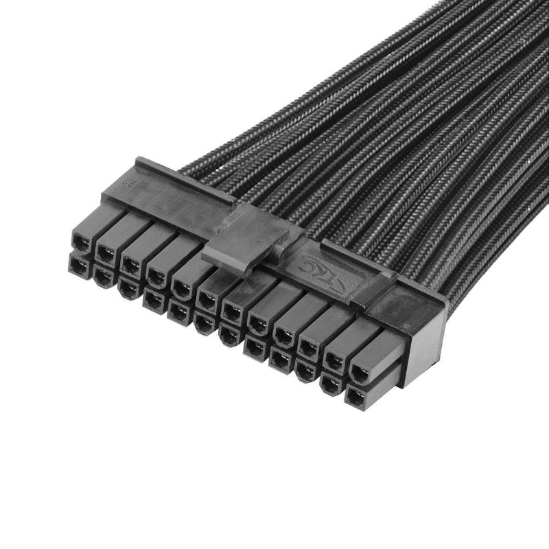 J&D ATX 24 Pin Motherboard Power Extension Cable, Male to Female 12 inch 12 inch / 30cm