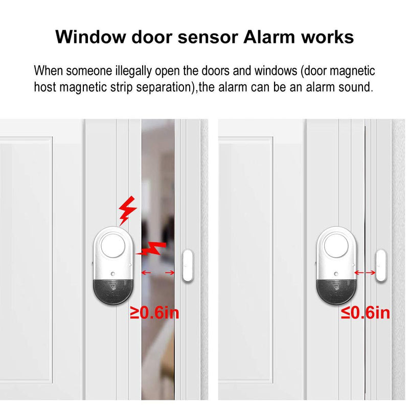 Door Window Alarm, Toeeson 120DB Door Alarms for Kids Safety, Window Pool Alarms for Home