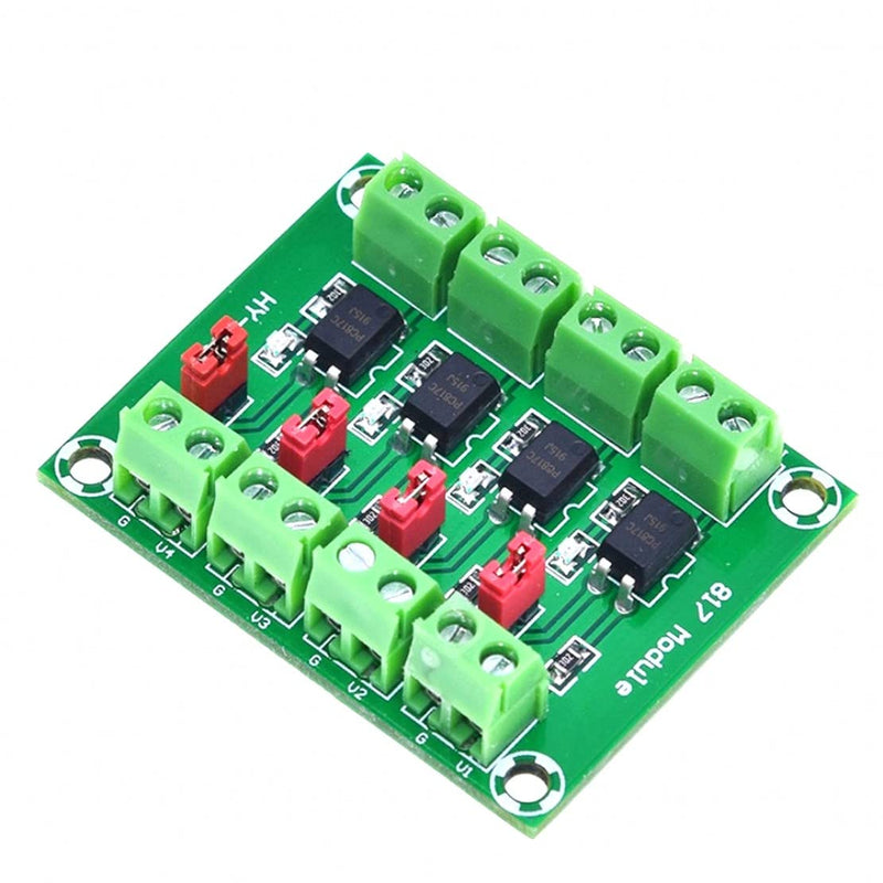 JZK PC817 4-Channel Optocoupler Isolation Board Voltage Converter Adapter Module 3.6-30V Driver Photoelectric Isolated Module PC 817