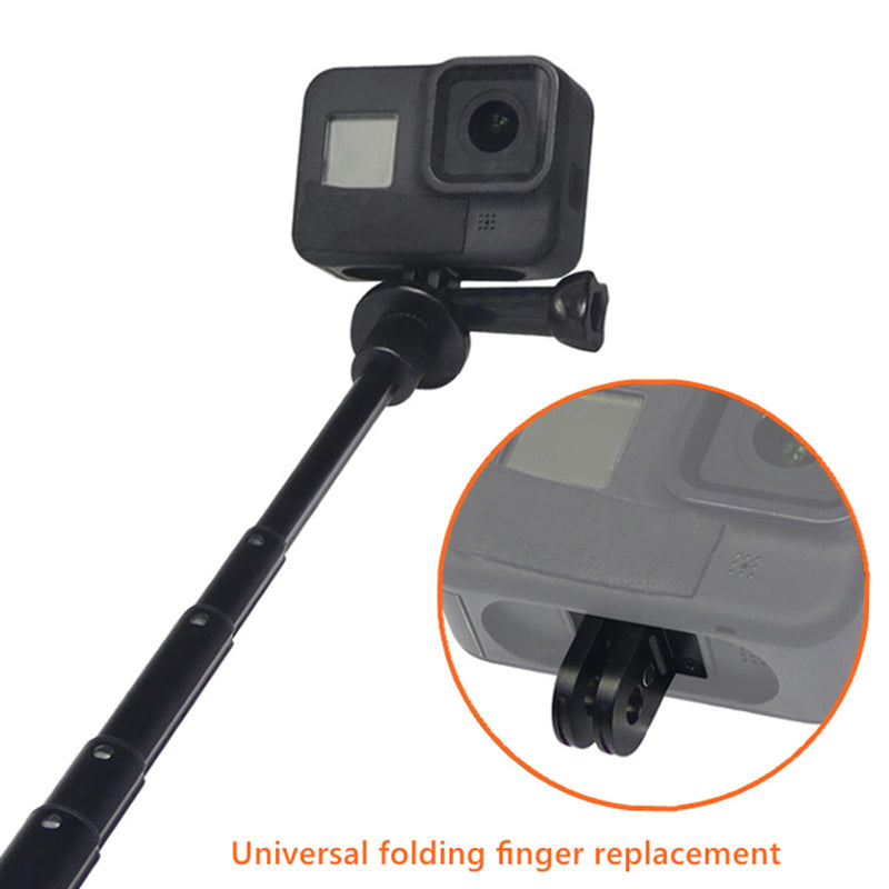 Replacement Folding Fingers for Gopro, Magnetic Folding Mounting Base Adapter with Standard 1/4 Tripod Connector Port, Compatible with Gopro 11/10/9/8/Black/Max/Mini