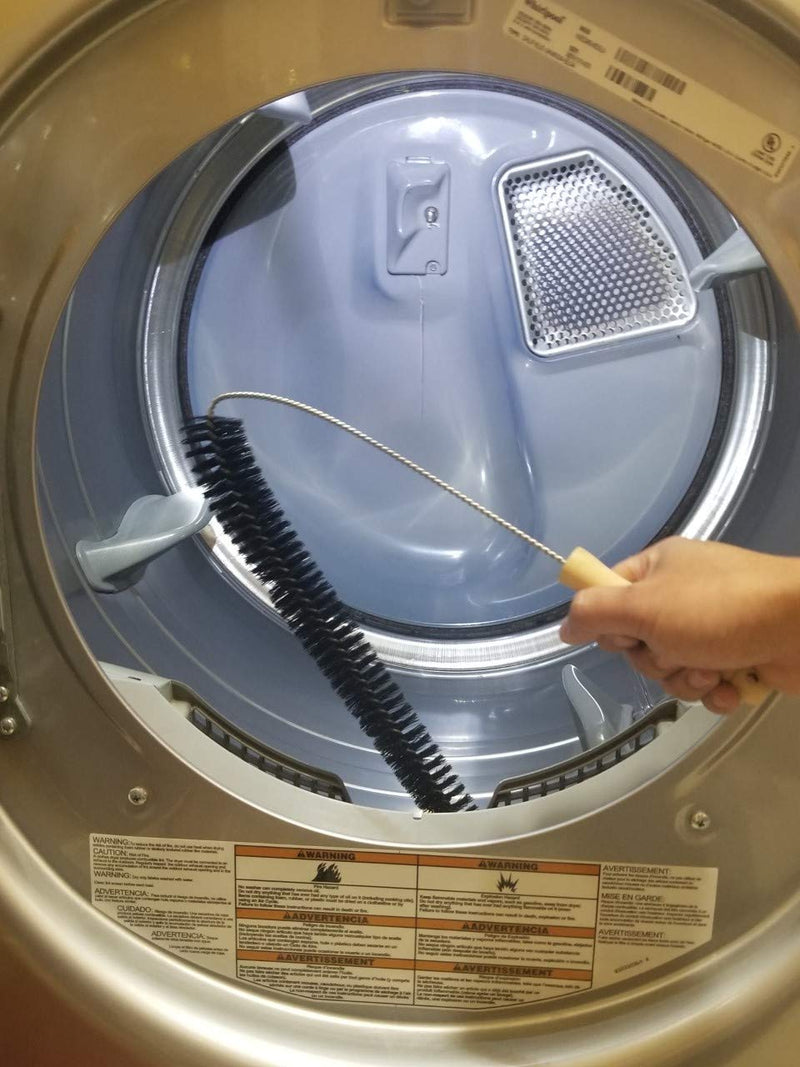 Clothes Dryer Lint Vent Trap Cleaner Brush Gas Electric Fire Prevention Exhaust (1 Pack) 1 pack