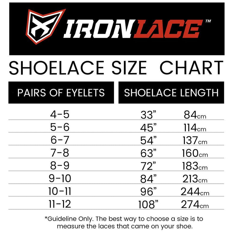 Ironlace Unbreakable Round Bootlaces - Indestructible, Waterproof & Fire Resistant Boot & Shoe Laces, 1500-Pound Breaking Strength/Pair, Black, ⅛-Inch, 3.2mm Diameter, 45-Inch Eyelet, 1-Pair