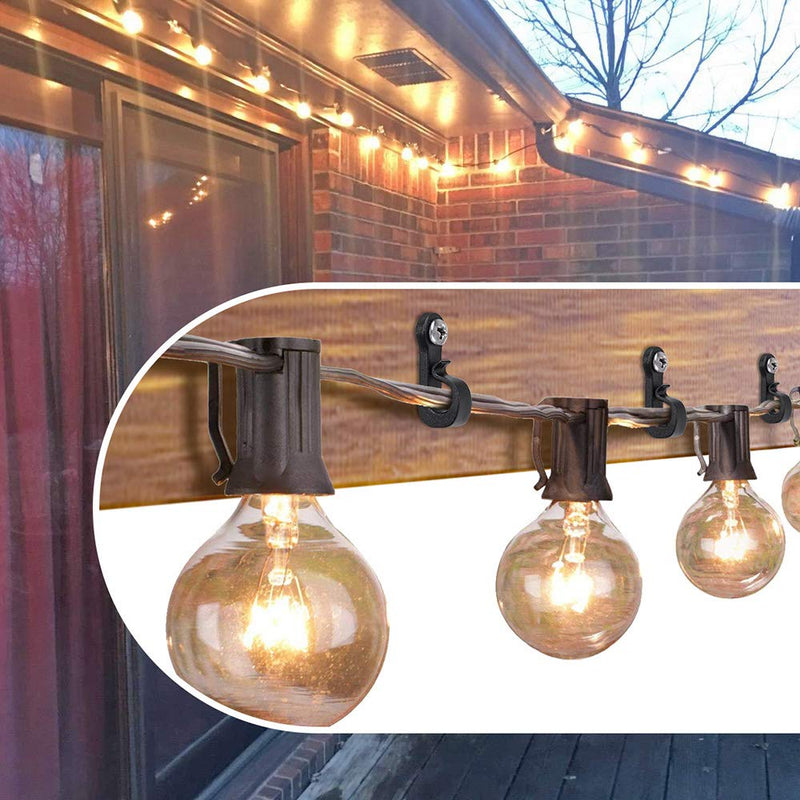 SELEWARE Pack of 40 Q-Hanger, Home Christmas Lights Hanger Hooks with Phillips Screw for Garage New Year Party Outdoor Easy Release Wire and Fairy Led Lights, Widthwise Screw