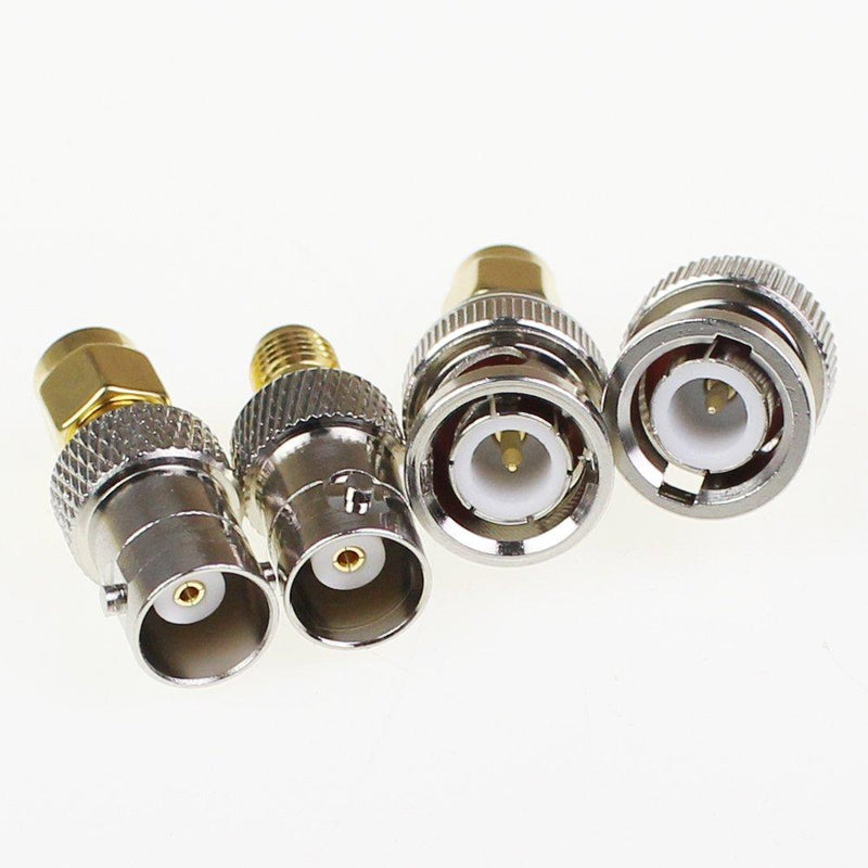 SMA to BNC Kits Adapter Male Female 2 Set 8pcs RF Coax Coaxial Connector