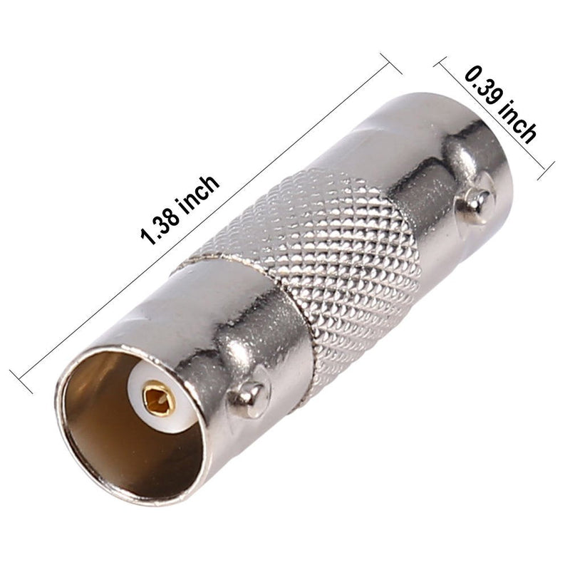 BNC Connector Pack 30pcs BNC Female to Female Straight Coupler Adapter for CCTV Camera Survelliance System
