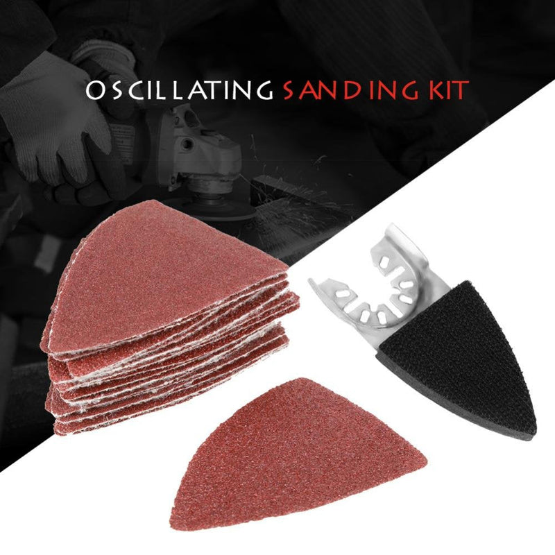 82pcs Multitool Oscillating Accessories Kit, Sandpaper Triangular & Finger Sanding Pad Holder for Grinding Polishing