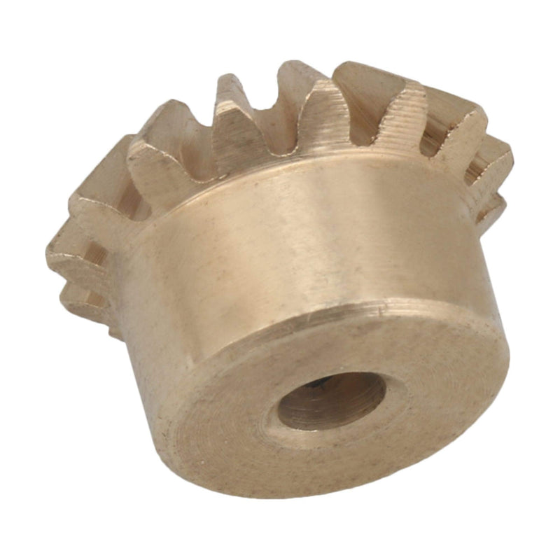 CNBTR 15 Teeth Copper 0.8 Modulus Tapered Bevel Gear Wheel 3mm Bore 10mm Outer Dia