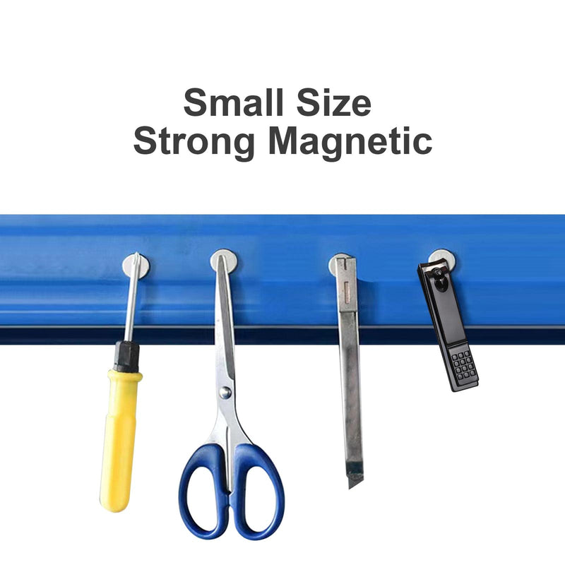 50Pcs Tiny Fridge Magnets, 8x2 mm Small Round Refrigerator Magnets, Magnets for Crafts, Office, Refrigerator, Whiteboard