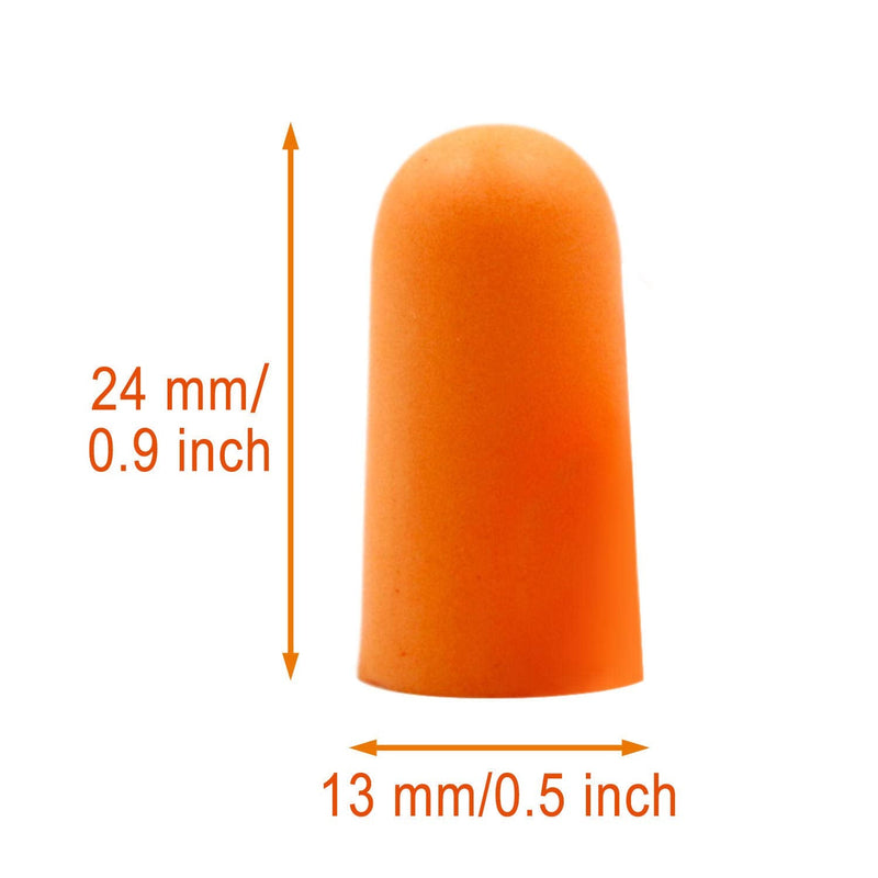 Foam Corded Ear Plugs 20 Pair - Soft NRR 32dB Noise Cancelling Sound Blocking Disposable Orange for Sleeping Snoring Studying Noise Hearing Protection Construction Shooting Sports Mowing Woodworking 40