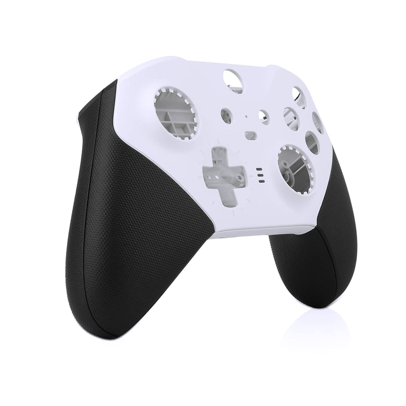Front Back Housing Shell Faceplate Cover Replacement Repair Kit for Xbox One Elite Series 2 Controller（White）
