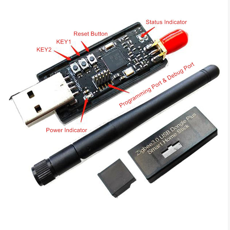 Wireless CC2652P USB Dongle Zigbee Pack Sniffer Protocol Analysis + Antenna