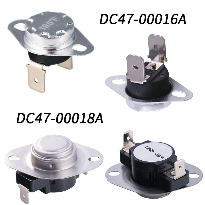 Dryer Heating Element DC47-00019A, DC96-00887A and DC47-00016A Thermal Fuse, DC32-00007A Dryer Thermistor, Thermostat DC47-00018A Repair Kit Compatible With Samsung, Figure 6 is Fit Models