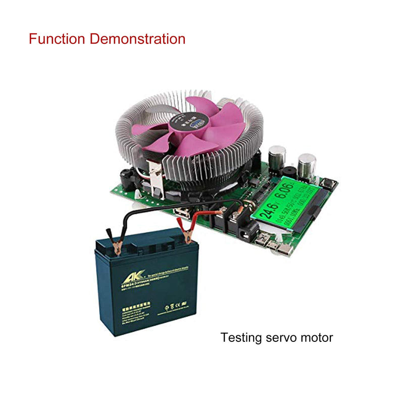 MakerHawk Electronic Load Tester - USB Load Tester 150W 200V 20A Resistor Adjustable Constant Current Battery Capacity Tester Module Intelligent Dischar