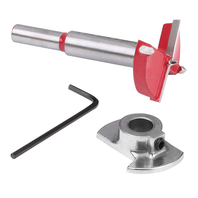 Flintronic Forstner bit, Ø35mm Forstner drill wood drill with round shank, dowel drill wood drill with depth stop, professional Forstner drill, pot drill art drill for wood, woodworking ø35mm