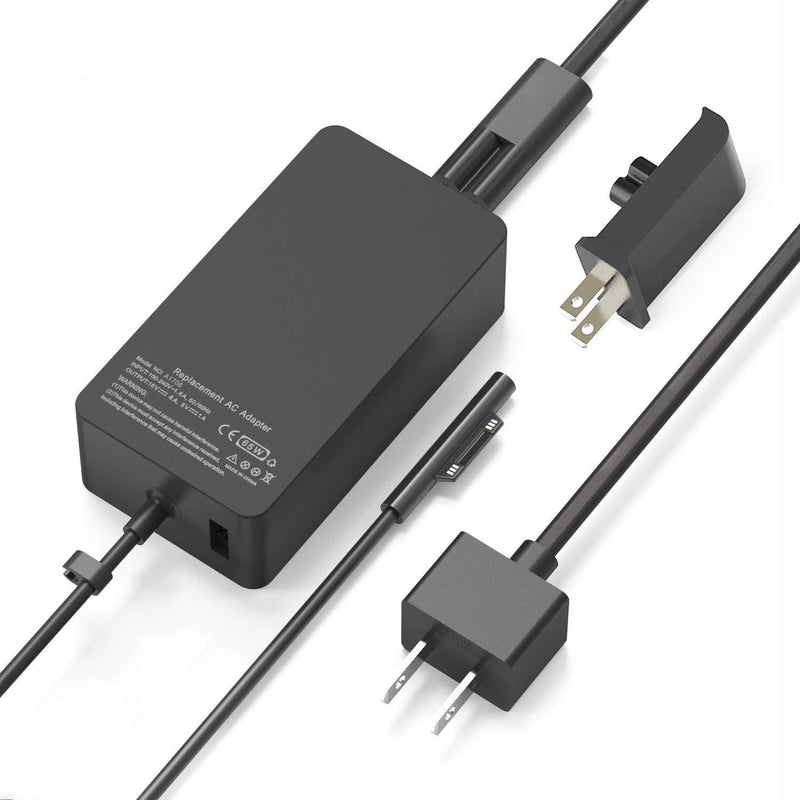 Surface Pro Charger Surface Laptop Charger 65W,for Surface Pro 3 Pro 4 Pro 5 Pro 6 Pro 7 Pro X Surface Go 1 2 Surface Laptop 1 2 3 Surface Book with Wall Plug and Power Cord
