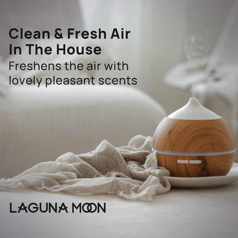 Lagunamoon Essential Oils Top 6 Gift Set Pure Essential Oils for Diffuser, Humidifier, Massage, Aromatherapy, Skin & Hair Care