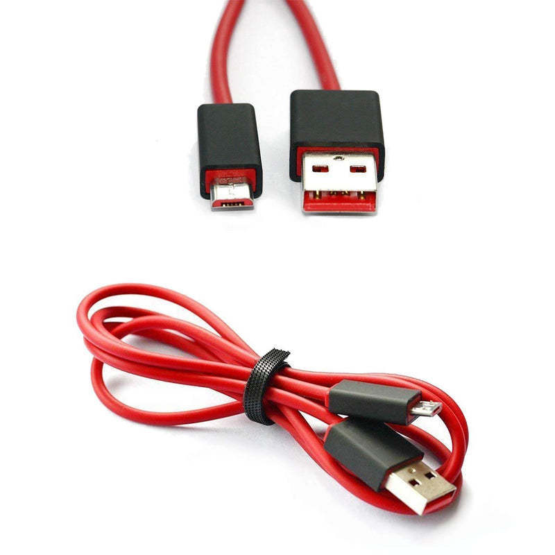 Micro USB Charging Charger Cable Compatible with Beats Dr Dre Studio 2.0/1.0 Wireless Over-Ear Headphone, Speakers (1 Pack - 3.3 FT)