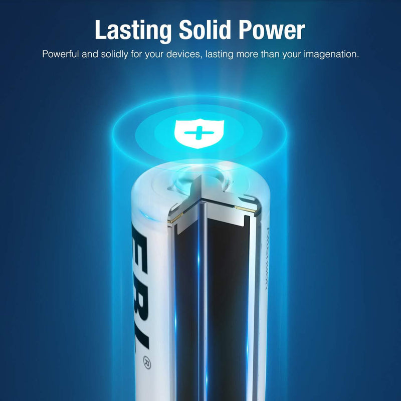 EBL 8 Pack AAA Ni-MH Rechargeable Batteries AAA Batteries ProCyco Technology (Typical 1100mAh, Minimum 1000mAh) 8-Pack AAA