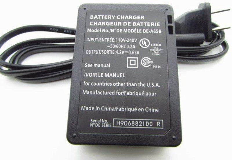 DE-A65 Camera Battery Charger for Panasonic： LUMIX DE-A65A DE-A65B DE-A65BA DEA65 DEA65A DEA65B DMC-ZS1 ZS3 ZS5 ZS7 ZS8 ZS10 Camera DMW-BCG10GK Charger Power Supply