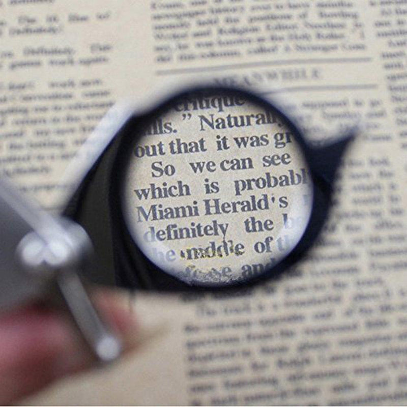 15x Pocket Magnifier Gift Metal Folding Magnifying Glass with Key Chain Jewelry Loupe Lens 20mm for Reading Maps, Labels, Crafts,Coins, Inspection, Low Vision 15x