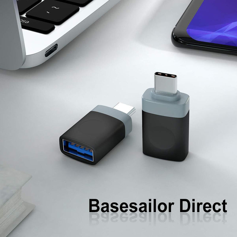 USB C Male to USB 3.0 Female Adapter 3-Pack,Thunderbolt 3 Type A OTG Cable Converter for MacBook Pro,iPad Air 4,S21,21,Chromebook,Microsoft Surface Go,Galaxy Note 10 20 S10 S20 Plus Ultra Z Flip Fold Black