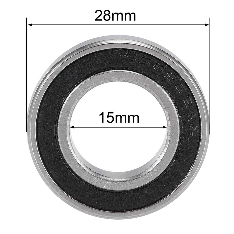 uxcell S6902-2RS Deep Groove Ball Bearings 15mm x 28mm x 7mm Double Sealed 440C Stainless Steel 2pcs 15x28x7mm