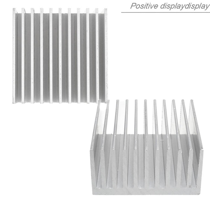 Aluminum Chipset Heatsink Heat Sink Cooling Fin Silver for CPU LED Power Active Component 40 x 40 x 20 mm (2 Pieces) Kalolary 2 Pieces.